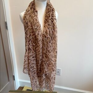 Super soft leopard print cotton scarf